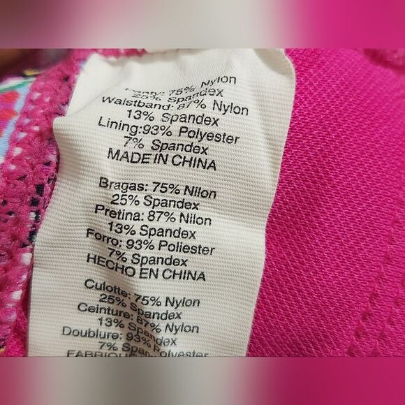 Bleu Rod Swim Set Beattie Patchwork Paisley Bandeau Halter Tankini Size 10 - Picture 10 of 10